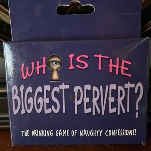 WHO IS THE BIGGEST PERVERT? Drinking Card Game